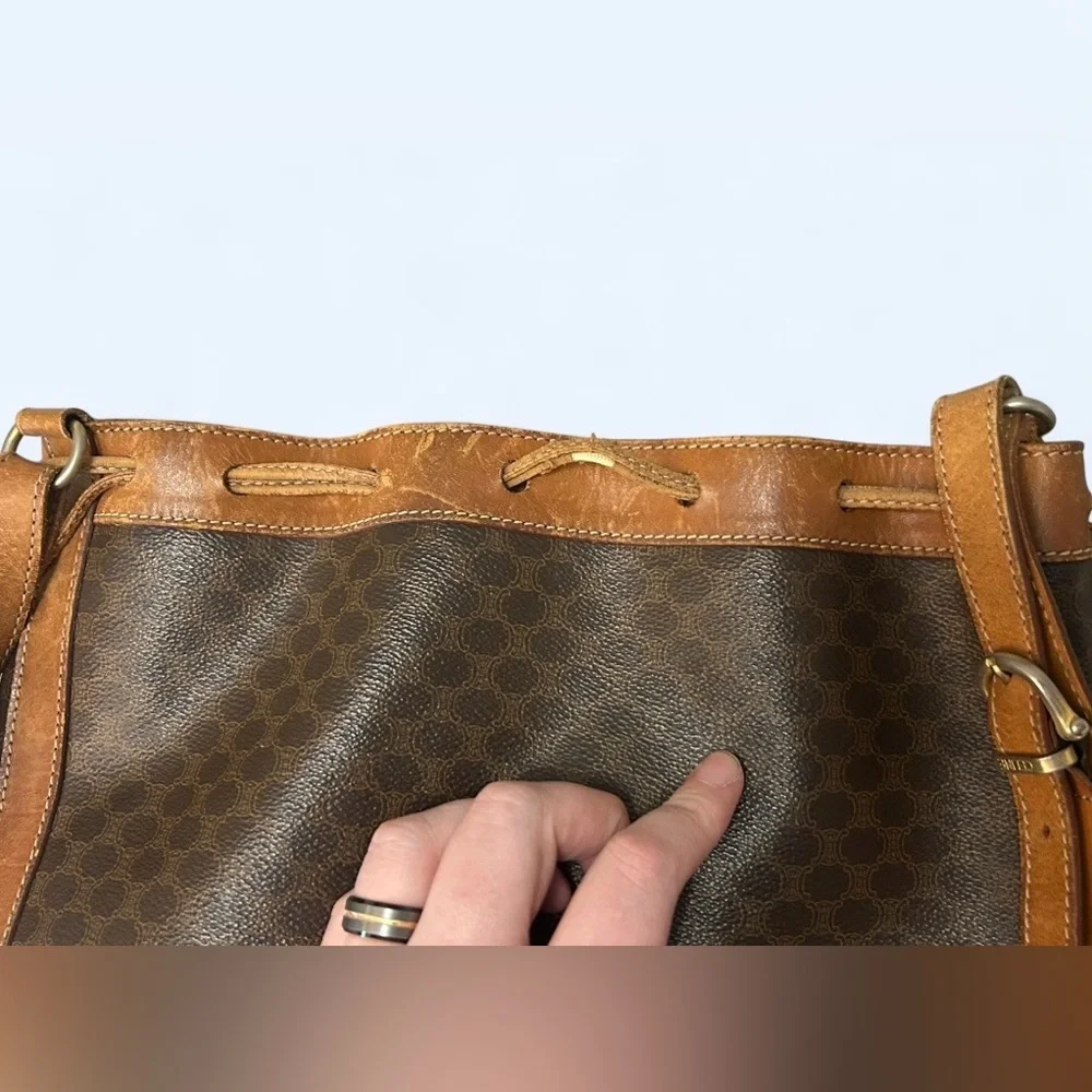 CÉLINE Vintage Macadam Bucket Bag - Picture 11 of 12